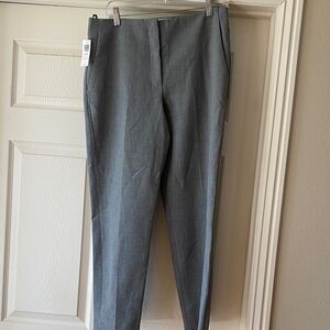 Aritzia Tailored Cropped Ankle Pants in Light Gray